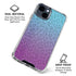 Cheetah Print Purple and Blue iPhone 15 Clear Case